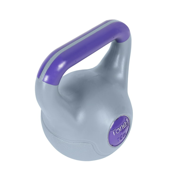 Tone Fitness 15lb Cement Filled Kettlebell Walmart