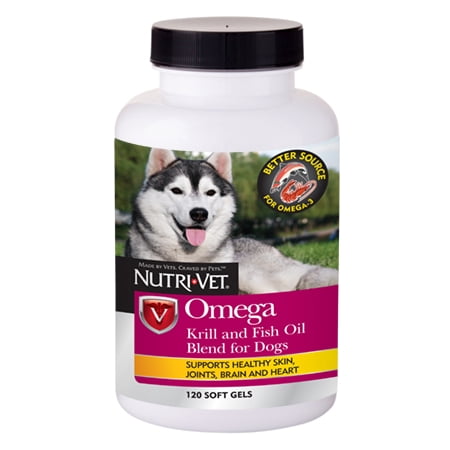 Nutri-Vet Omega Krill and Fish Oil Blend 120ct (Best Krill Oil For Dogs)