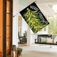 thumbnail image 4 of Black Merry Christmas House Flag 28x40 Inch Double Sided, Christmas Tree Xmas Winter Holiday Yard Outdoor Decorative Flag, 4 of 6