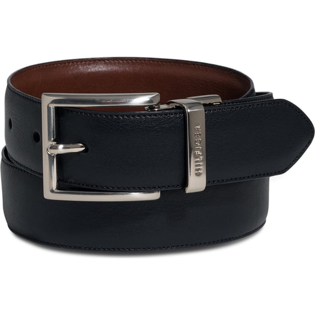 Tommy Hilfiger - Cinturón reversible para hombre, color negro, 40