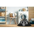 thumbnail image 2 of Ahgly Tapis Rond Lavable en Machine Intérieur Transitionnel Gris Minuit, 7 Pieds Rond, 2 of 7