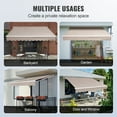 thumbnail image 6 of KFFKFF Patio Awning Retractable 13'x8' Awning Sunshade Shelter with Crank Handle, 6 of 9