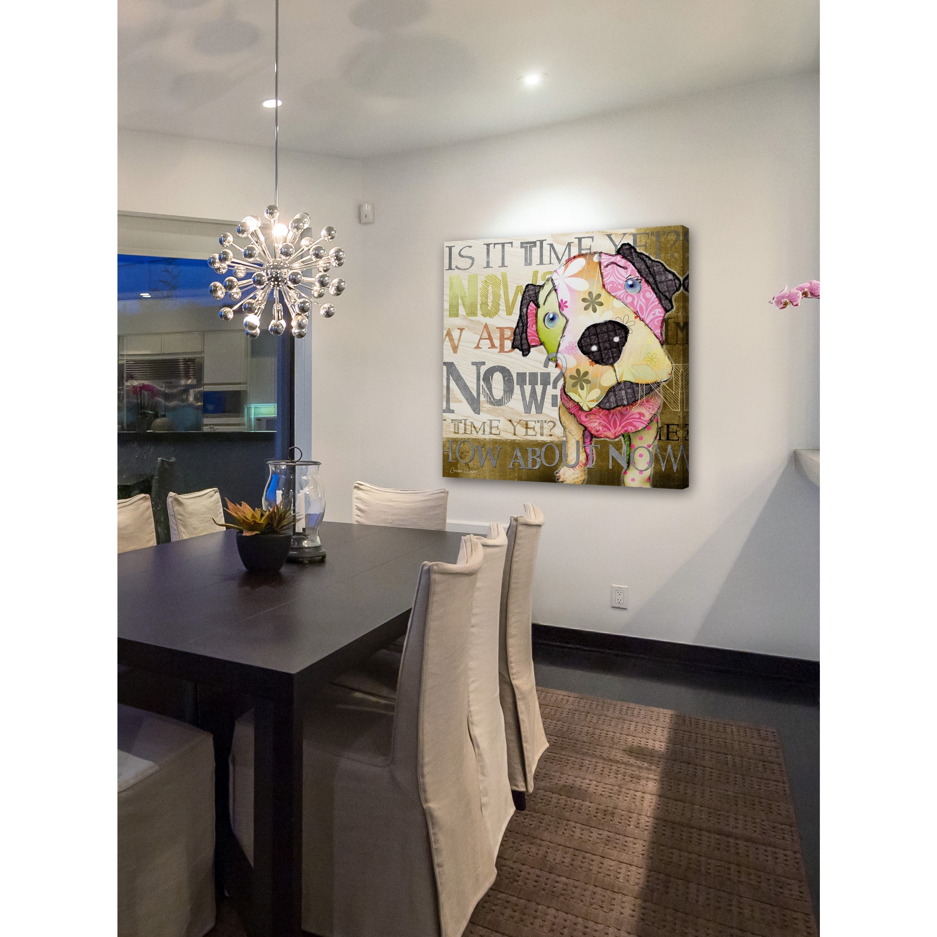 Marmont Hill - "Now Puppy" by Connie Haley Painting Print on Wrapped Canvas