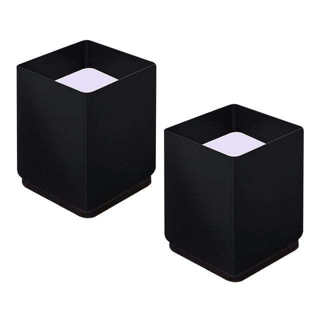 Furniture Bed Riser Leg Lifts Couch Lifters Fits Table Desk Sofa Feet , Square 6x10cm Black