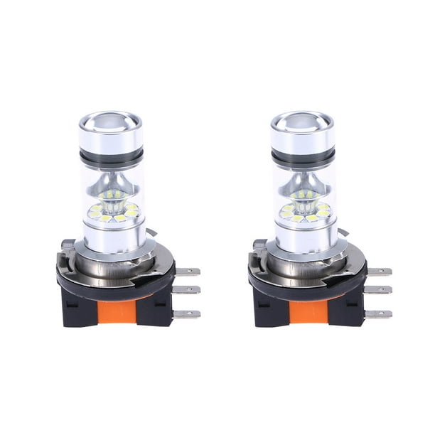 Par de bombillas LED H15 de 20 LED y 100 W para luces antiniebla, luces de cruce y luces de circulación diurna para coche (luz blanca).