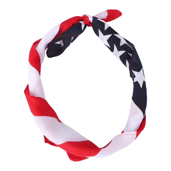 TELOLY American Flag Hair Bandana Patriotic Scarf Wrap for Independence Day