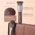 thumbnail image 4 of Juego de brochas de maquillaje DuCare Professional, 22 piezas, con bolsa sintética, 4 of 9