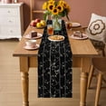 thumbnail image 2 of Sparrow Table Runner - 72 Inch Long Spring Birds on The Branches Vintage Country Black Cotton and Linen Blended Dress Scarves Farmhouse Table Runner for Kitchen Dining, Coffee Table, 13" x 72", 2 of 8