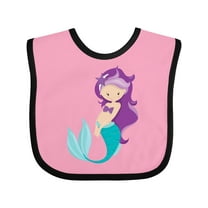 Inktastic Mermaid Girls Baby Bib