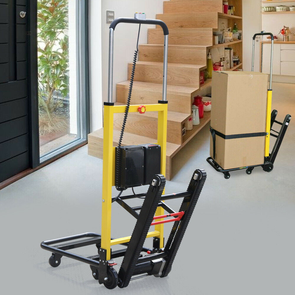Electric Folding Stair Climbing   Hand Truck Cart Dolly 440lb Max Load 