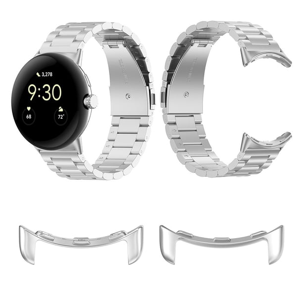 2 uds adaptador de correa de reloj herramientas de bricolaje adaptador de conector de Metal para Google Pixel Watch Universal Accesorios Electrónicos