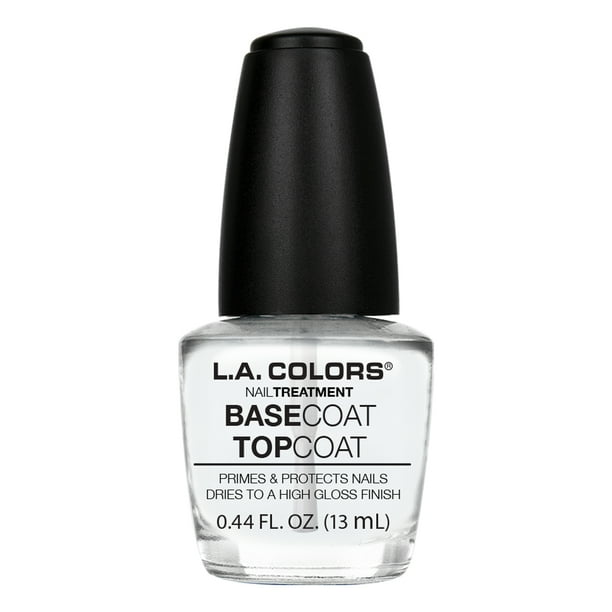 L.A. COLORS Base Coat/ Top Coat Nail Polish, 0.44 Fl Oz