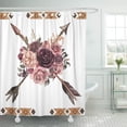 thumbnail image 1 of ABPHQTO Cortina de ducha de acuarela mano Boho flechas y flores para boda aniversario 152x180 cm ABPHQTO PKNMT60x72Shower-7120, 1 of 2