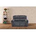 thumbnail image 1 of K-LIVING CHAISE À INCLINABLE ÉLECTRIQUE EN TISSU DE DAIM WASHINGTON EN GRIS, 1 of 4
