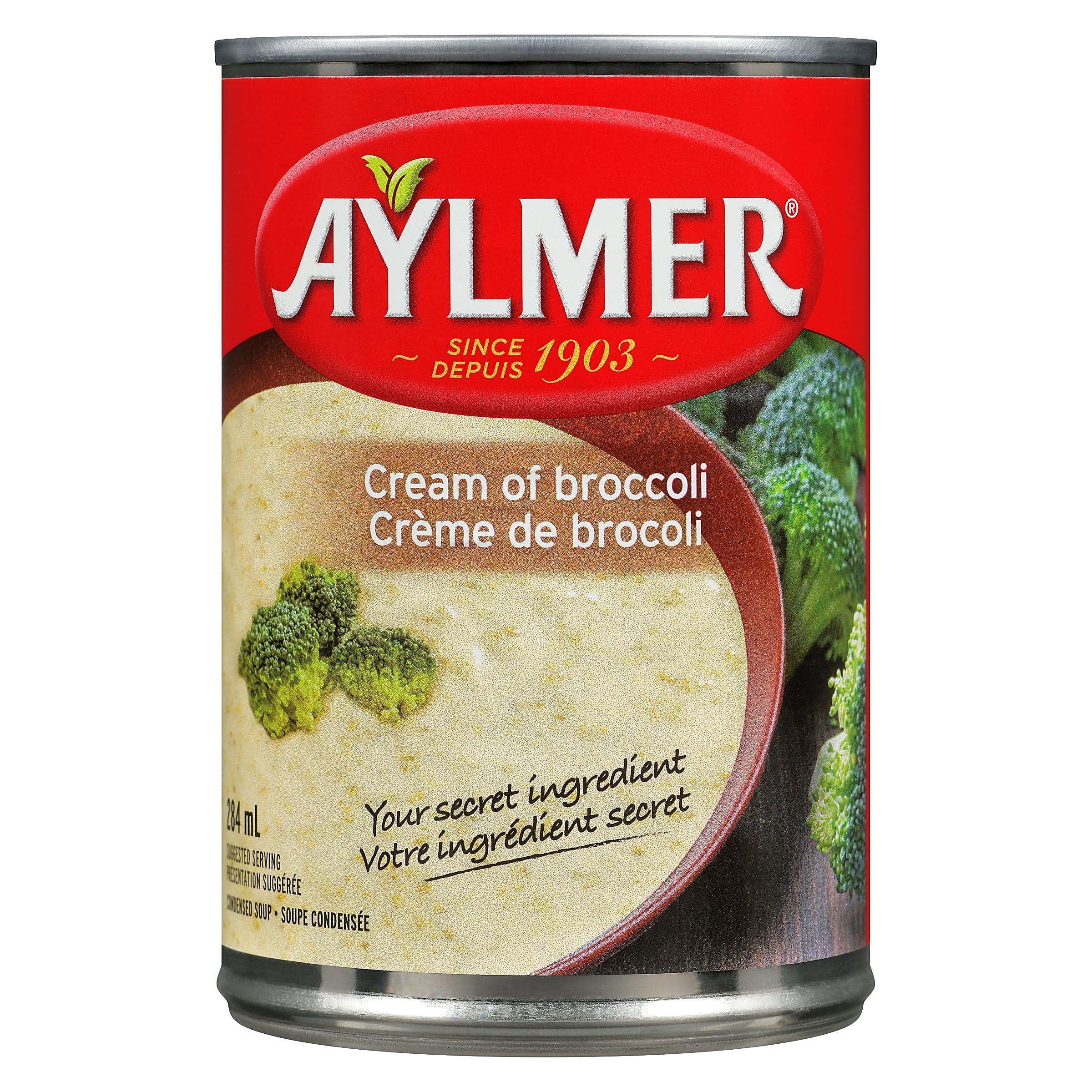 Aylmer Condensed soup Cream of broccoli, 284 mL Can, Condensed cream of broccoli