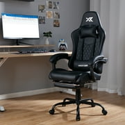 X Rocker Apex PC Gaming Chair with Massage Function and Footrest, Black