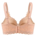 thumbnail image 6 of Noric Women's Thin Floral Lace Underwire Bra Adjustable Straps Lift stay-Sag Side Support Comfort Shaping Bustier, 6 of 8