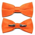 thumbnail image 3 of TieMart Adult Clip-On Bow Tie, Neon Orange, 3 of 5