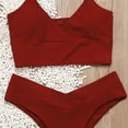 thumbnail image 6 of LoyisViDion Women's Bikini Set Swimsuit with Filled Solid Swimwear, Two Piece, Size S, 6 of 6