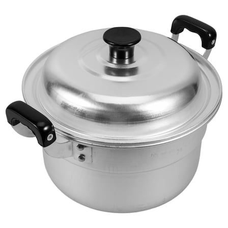 Soimiss Silver Aluminum Stock Pot Thick Steaming Pot for Home Kitchen Use