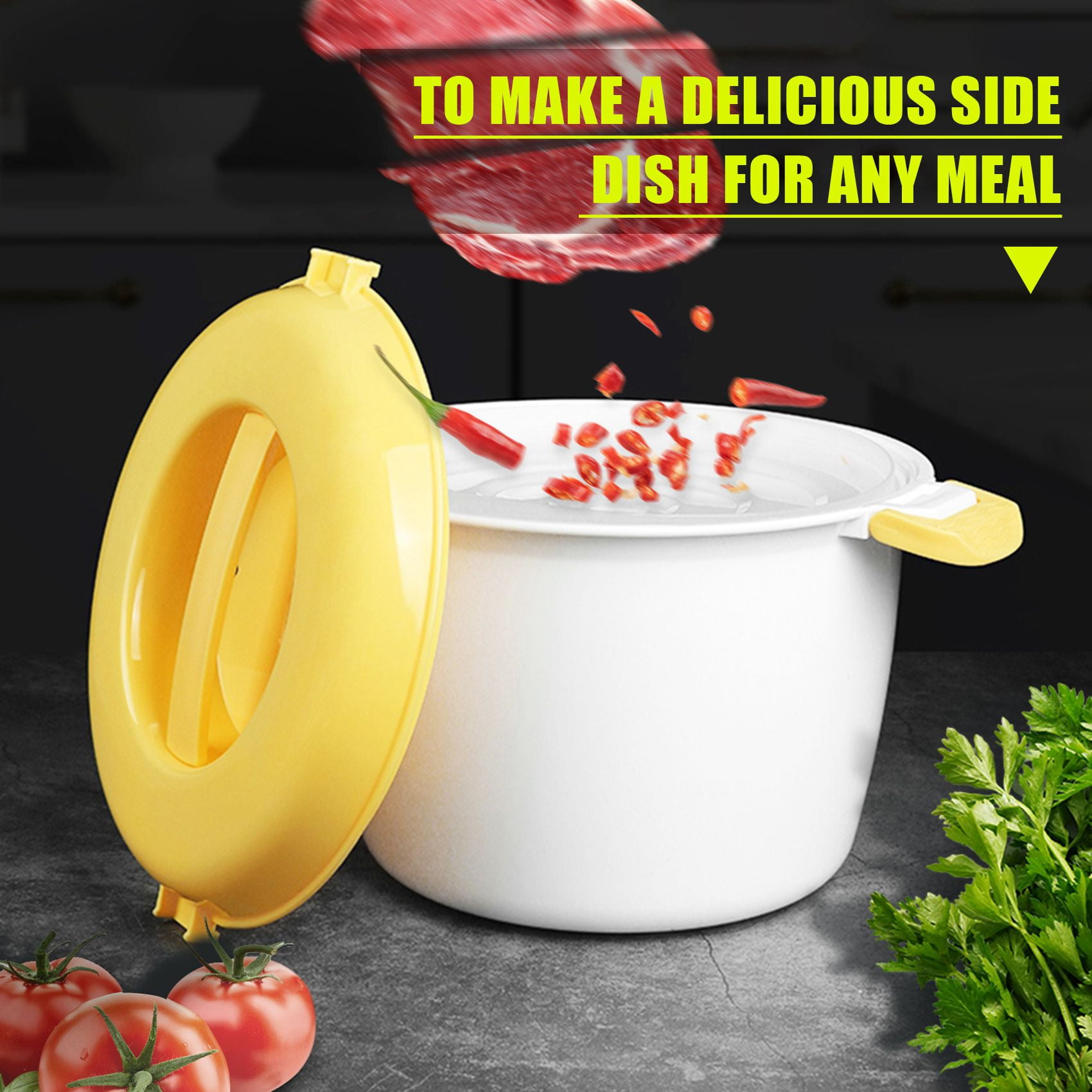 Buy Portable Microwave Oven Rice Cooker Multifunctional Steamer 2000Ml