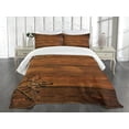 thumbnail image 3 of Ambesonne Antique Quilted Bedspread Set 2 Pcs, Gothic Style Ornaments, Twin Size, Dark Rosewood, 3 of 5