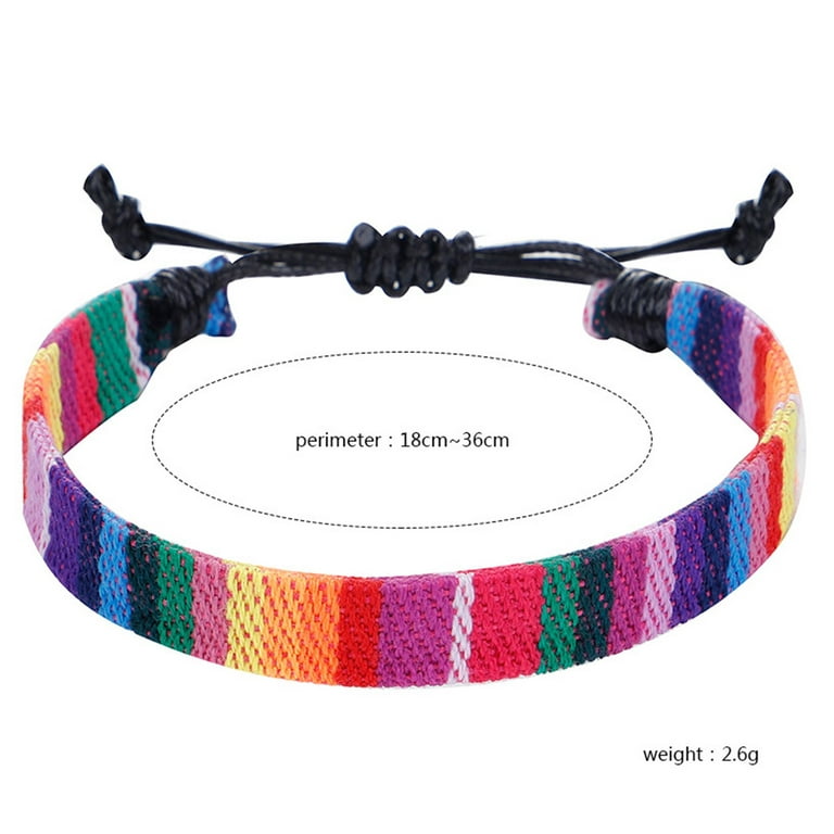 1pc Bohemian Woven Bracelet Bulk for Women, Kids & Girls