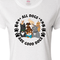 thumbnail image 4 of Inktastic All Dogs Are Good Dogs with Cute Dog Family Women's T-Shirt, 4 of 5