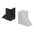 thumbnail image 3 of Gabby Speckled Black and White Stairway Bookends, 3 of 4