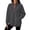 Dark Gray, variant on Tqcoqu Women's Quarter Zip Pullover Plus Velvet Sweatshirt,Stand Collar Raglan Sleeve Loose Casual Long Sleeve Fall Winter Top
