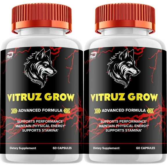 Vitruz Grow for Men Capsules – VitruzGrow Vitamin Complex Pills, Energy, 2 Pack, 120 Capsules