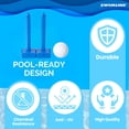 thumbnail image 4 of SWIMLINE ORIGINAL Pool Volleyball Net Games Set With Ball Adjustable Up To 20 Feet Wide | For Kids & Adults | 2 Blue Water-Fill Bases | Easy Assembly Compatible W/ Outdoor & I, 4 of 9