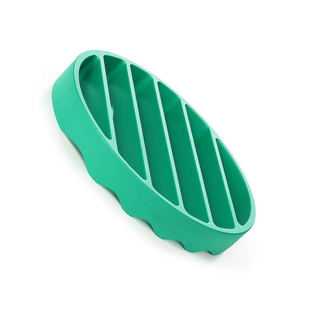 Kearding Rejilla para asar Soporte para asar Verde Lavable Utensilios de cocina de silicona Resistencia al calor Barbacoa Gadget de Cocina y Comedor Verde