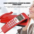 thumbnail image 1 of Ejoyous Téléphone Filaire FSK/DTMF avec Identification de l'Appelant pour Bureau, Poser Ligne Fixe, Rallonge Mode pour Téléphone pour la Maison, Téléphone Mural, Téléphone, 1 of 7