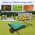 thumbnail image 4 of Gzxs Collapsible Wheelbarrow, Foldable Garden Lawn Cart w/ Thickened Oxford Cloth and 10" Pneumatic Tire for Nutrient Soil,Grass,Leaf,Garden Supplies, Max 176 lbs Load, Easy Loading and Dumping, 4 of 9