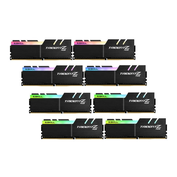 64GB G.Skill DDR4 TridentZ RGB 4000Mhz PC4-32000 CL18 1.35V Quad2 Channel Kit (8x8GB)