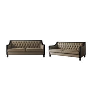 Transitional Tan Sofa + Loveseat by Acme House Beatrice 58815-2pcs