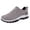 Grey, variant on GiLiling Men's Slip On Walking Shoes Round Toe Non Slip Platform Sneakers Casual Sports Shoes for Outdoor Running Work