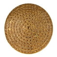 thumbnail image 4 of Sparkles Home Gatsby Round Pillow, Glass Rhinestones with Matching Velvet Charcoal, 4 of 5