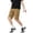 Khaki, variant on Boys Elastic‑Waist Ice‑Silk Multi‑Pocket Cargo Summer Shorts for Kids 5‑16Y
