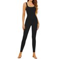 thumbnail image 6 of SHCKE Womens Tummy Control Shapewear One Piece Full Body Shaper Waist Slimming Bodysuit Yoga Ribbed Tank Top Jumpsuit Gym Sleeveless One Piece Jumpsuits, 6 of 8