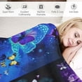thumbnail image 3 of HENGT Butterfly Blanket Soft Cozy Butterfly Anima Throw Blanket for Women Girls Plush Warm Fluffy Butterfly Stuff Decor Lightweight Flannel Gifts Blankets for Kids Adults, 3 of 6