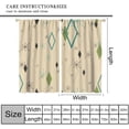 thumbnail image 2 of Mid Century Modern Curtains, Abstract Atomic Starburst Geometric Diamond Pattern Window Treatments for Bedroom Living Room Kitchen Set 2 Panels,55x39 Inches, 2 of 8
