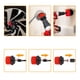 thumbnail image 4 of Kit de cepillos para taladro para limpiar ruedas, bañeras, azulejos y lechada: juego de 3 piezas con eje de cambio rápido y cerdas de nailon antirayaduras para una limpieza profunda con taladro., 4 of 5