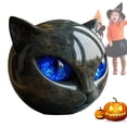 thumbnail image 4 of Halloween Cat Sculpture Resin Tabletop Statue For Home Decor () Black Blue, 4 of 9