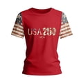 thumbnail image 2 of Iaqnaocc Shirts for Women 250 Anniversary Usa Shirt 1776-2026 Vintage Usa 250th Anniversary Shirt T-Shirt Independence Day Crew Neck Freedom 2026 Summer 250th Anniversary Patriotic Tee Red S, 2 of 4