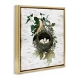 thumbnail image 2 of Stupell Industries Shabby Chic Vintage Bird Nest & Flora Gold Floating Frame Canvas Art, 18 x 18, by Susan Arnot, 2 of 7