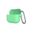 thumbnail image 6 of [U] by UAG AirPods (3rd Gen, 2021) Case Soft Smooth Silicone Stylish Dot Pattern Protective Cover with Carabiner Keychain, Spearmint, 6 of 6
