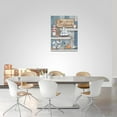 thumbnail image 4 of Nautical Bathroom Decor Beach Wall Art Anchor Lighthouse Ocean Seashells Bathroom Pictures For Wall Coastal Artwork Canvas Print For Bathroom Living Room Bedroom Office Framed 12"x16", 4 of 6