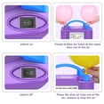 thumbnail image 4 of IDAODAN Portable Dual Nozzle Electric Party Balloon Pump, 20 x 15 x 12 cm, 600W, 3lbs, Purple/Blue, 4 of 10
